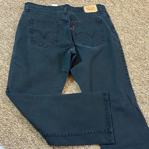 VTG,Levi's 550 Women’s Black Charcoal Relaxed Boot Cut Straight Jeans Size 16M - Picture 7 of 16